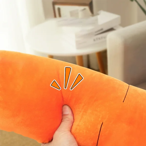 HOOPET Carrot Plush Dog Toy – Squeaky Vegetable Chew Toy for Small to Large Dogs