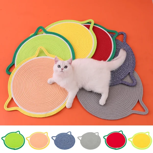 Cooling Cat & Dog Sleeping Mat – Summer Pet Mattress & Food Bowl Pad, Soft & Functional Bed