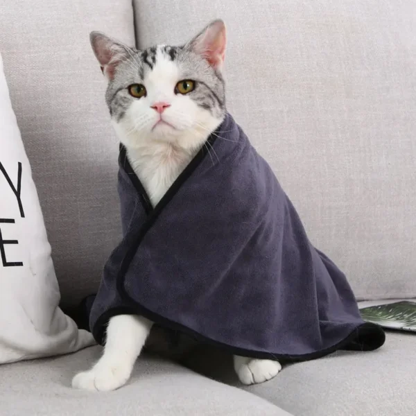 HOOPET Soft Absorbent Pet Bath Towel – Quick-Drying, Lint-Free, Large Size for Dogs & Cats