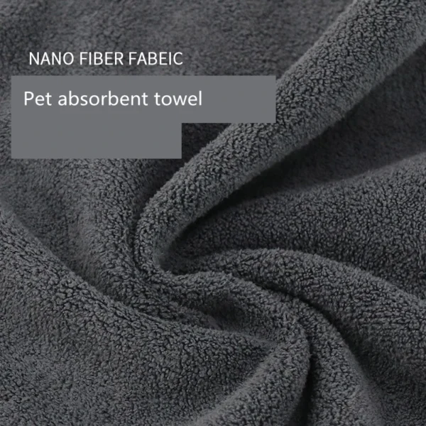 HOOPET Quick-Drying Nano Fiber Bath Towel for Dogs & Cats – Soft, Absorbent, Fashion Pet Towel & Car Wiping Cloth