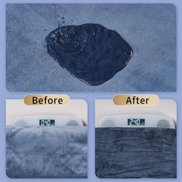 HOOPET Quick-Dry Pet Bath Towel – Soft, Lint-Free & Absorbent for Dogs & Cats