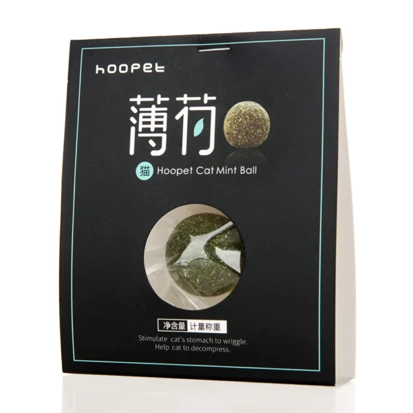 HOOPET Organic Catnip Ball – Natural Mint Cat Toy for Training & Treats