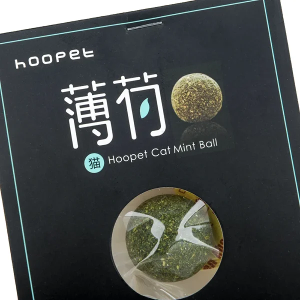 HOOPET Organic Catnip Ball – Natural Mint Cat Toy for Training & Treats