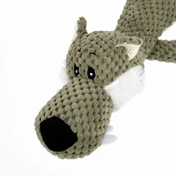 HOOPET Animal-Shaped Dog Chew Toy – Lion & Elephant Squeaky Interactive Toy (3 Colors)