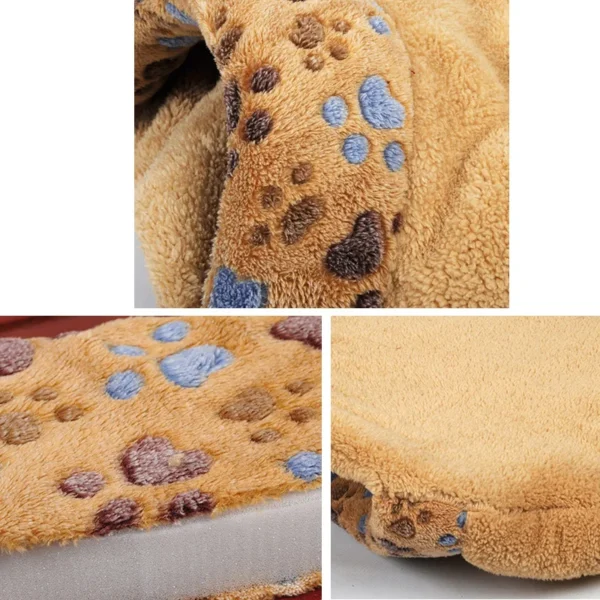 Warm Cat House & Sleeping Bag – Soft Hamburger-Style Pet Bed for Cats or Small Dogs, S/M Sizes