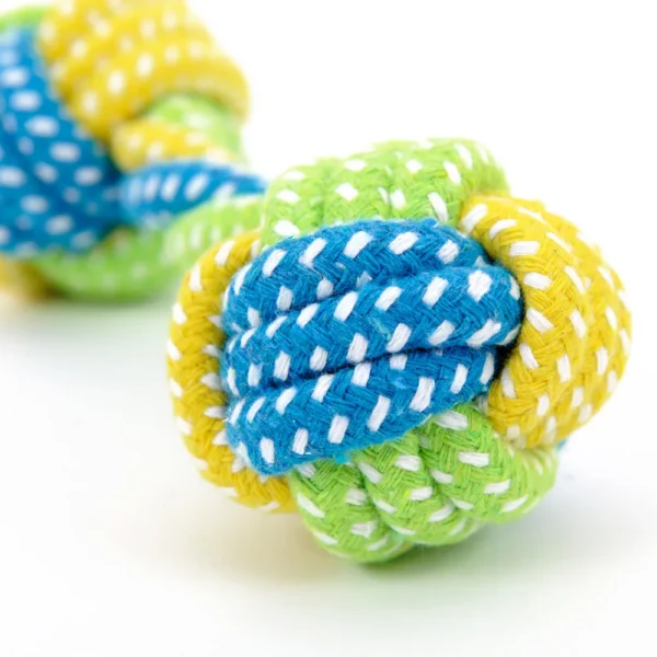 HOOPET Cotton Rope Knot Ball Dog Toy – Chew & Teeth Cleaning Toy for Small & Large Dogs | 7 Styles