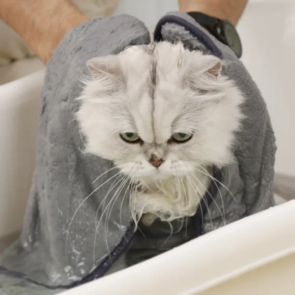 HOOPET Pet Bath Towel – Soft, Quick-Dry, Absorbent Towel for Cats & Dogs (3 Colors)