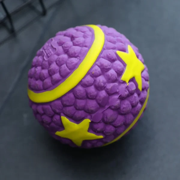 HOOPET Bite-Resistant Dog Toy Ball – Squeaky Chew Toy for Puppies, Corgis & Labradors
