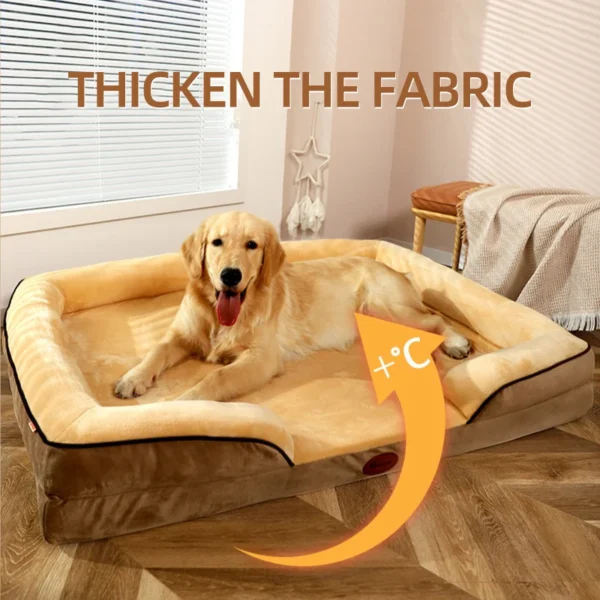 Cozy Rectangular Dog Sleeping Bed – Warm Washable Mattress Nest for Puppies, Cats & Small Dogs