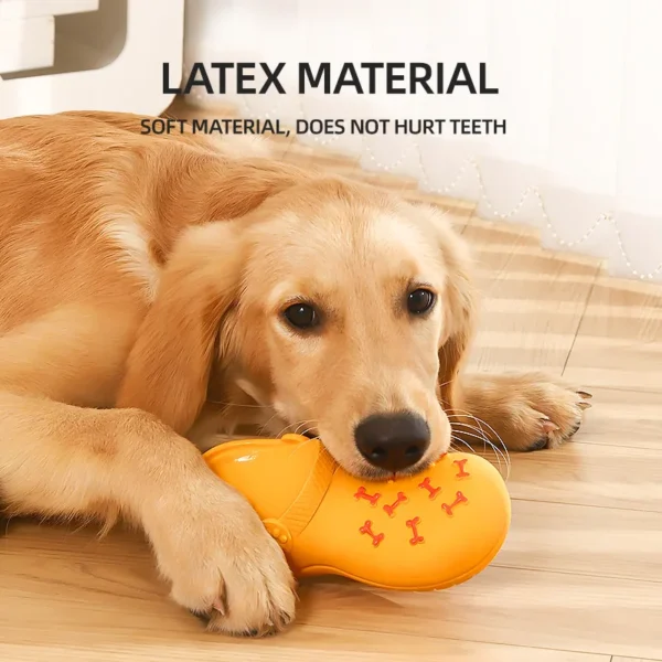 HOOPET Dog Toy – Sound Latex Slipper, Bite-Resistant Chew Toy for Puppies & Large Dogs