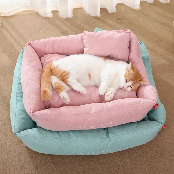 Four Seasons Cat & Dog Bed – Universal Sleeping Pad for Cats, Corgis & Small Pets, Cozy Kennel Mattress