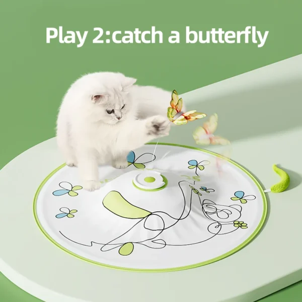 Interactive Rechargeable Cat Toy – Automatic Teaser with Chase, Hide & Seek Simulation Game