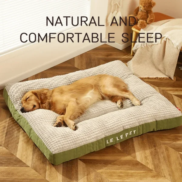 Warm Fleece Pet Bed – Soft Sleeping Blanket & Detachable Cushion Mat for Small to Large Dogs & Cats