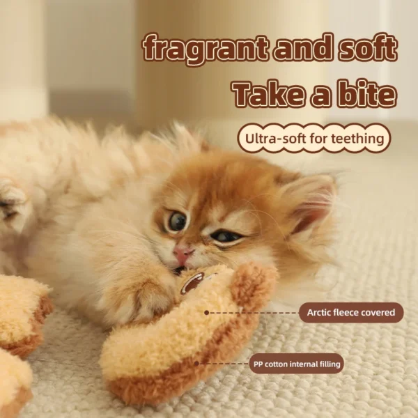 HOOPET Catnip Teaser Wand & Pastry Cat Toys – Interactive Kitten Play Set for Boredom Relief