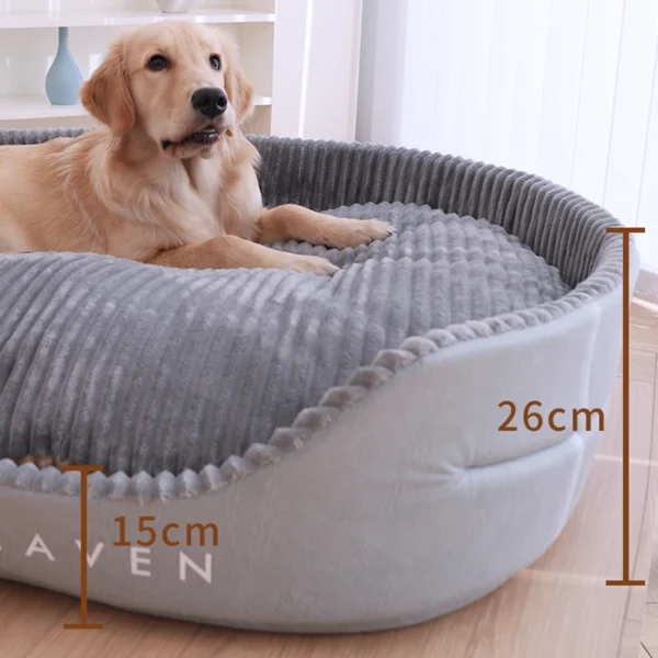 Soft Dog Bed for Medium & Large Dogs – Warm Pet Cushion Kennel House, S to XL Sizes