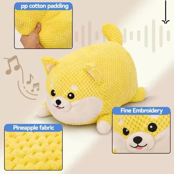 HOOPET Squeaky Plush Pig Toy – Interactive Chew Toy for Dogs & Cats