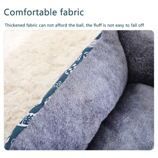 Soft Pet Bed for Cats & Dogs – Waterproof, Washable, Large Sizes