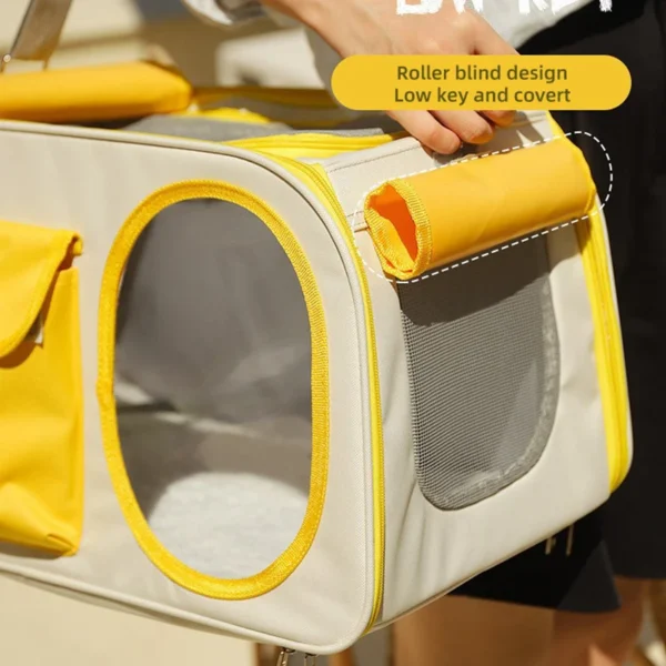 HOOPET Portable Cat Backpack Carrier – Breathable Capsule Design, Large Capacity Pet Travel Bag for Cats & Small Dogs