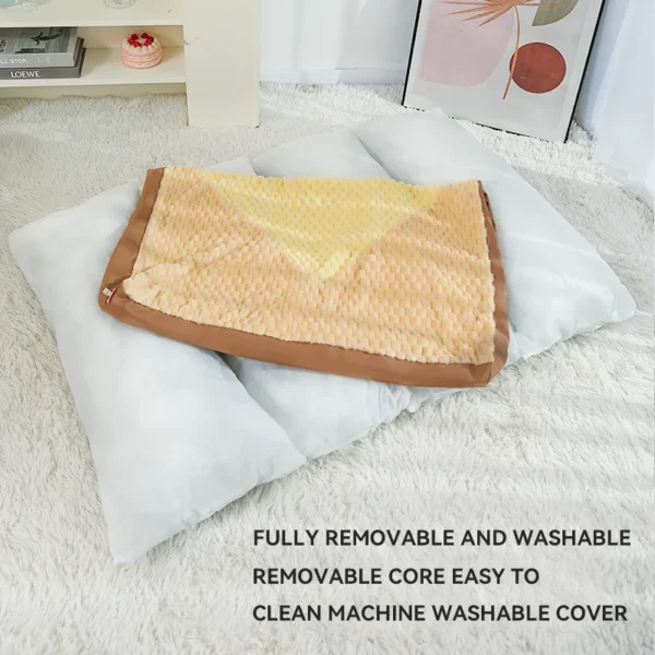Winter Warm Dog Sofa Bed – Removable & Washable Sleeping Mat for Large Dogs, Golden Retriever Kennel Mat