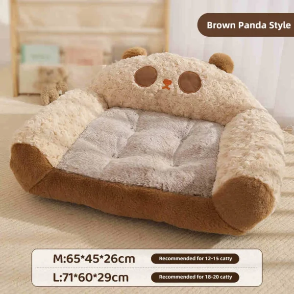 Modern Plush Pet Sofa Bed – Thick, Warm, and Cozy Kennel for Dogs and Cats | Luxury Indoor Sleeping Nest