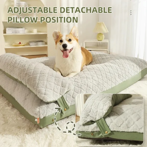 Winter Fluffy Pet Bed for Large Dogs & Cats – Cozy Cushion Mat for Medium & Big Pets, Warm Blanket-Style Sleeping Pad