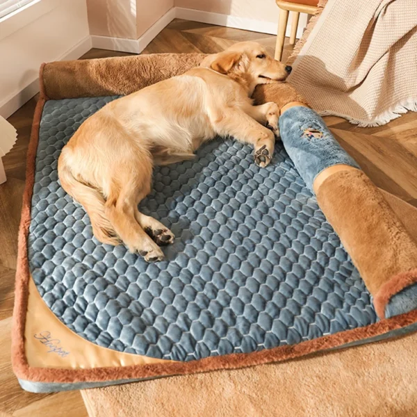 Premium Cat Bed with Pillow – Soft Sleeping Sofa Mat for Dogs & Cats, L–3XL Sizes for Large Breeds
