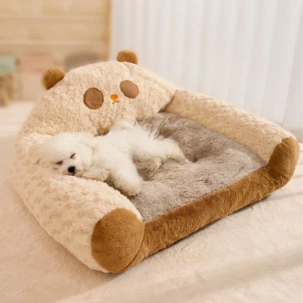 Modern Plush Pet Sofa Bed – Thick, Warm, and Cozy Kennel for Dogs and Cats | Luxury Indoor Sleeping Nest