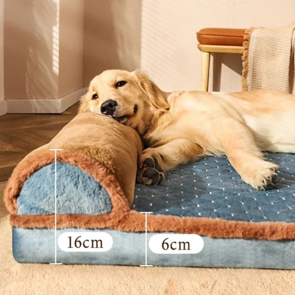 Premium Cat Bed with Pillow – Soft Sleeping Sofa Mat for Dogs & Cats, L–3XL Sizes for Large Breeds
