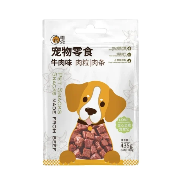 Dog Snacks – Beef Grains & Dried Meat Mix (435g)