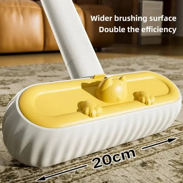 HOOPET Electrostatic Pet Hair Remover – XL Debris Chamber & 40cm Extendable Handle for Beds, Carpets, and Furniture