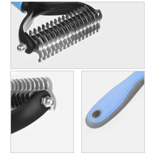 HOOPET Pet Hair Removal Comb – Grooming & Shedding Tool for Dogs & Cats, Knot Cutter & Fur Trimmer