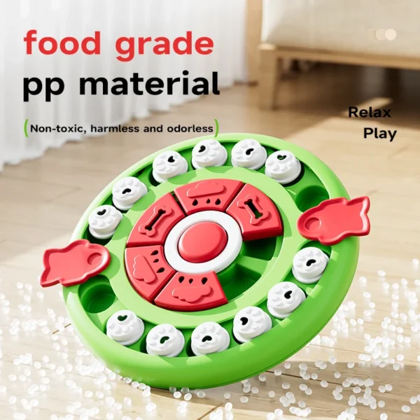 HOOPET Cat Puzzle Foraging Mat – Slow Feeder & Enrichment Toy with Treat Holes for Mental Stimulation
