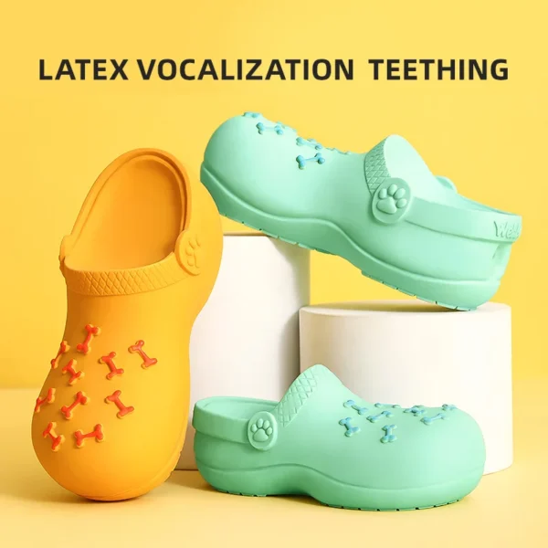 HOOPET Dog Toy – Sound Latex Slipper, Bite-Resistant Chew Toy for Puppies & Large Dogs