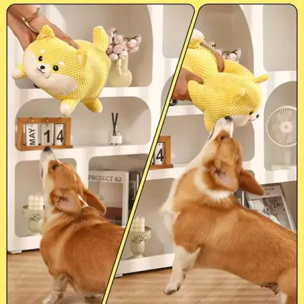 HOOPET Squeaky Plush Pig Toy – Interactive Chew Toy for Dogs & Cats