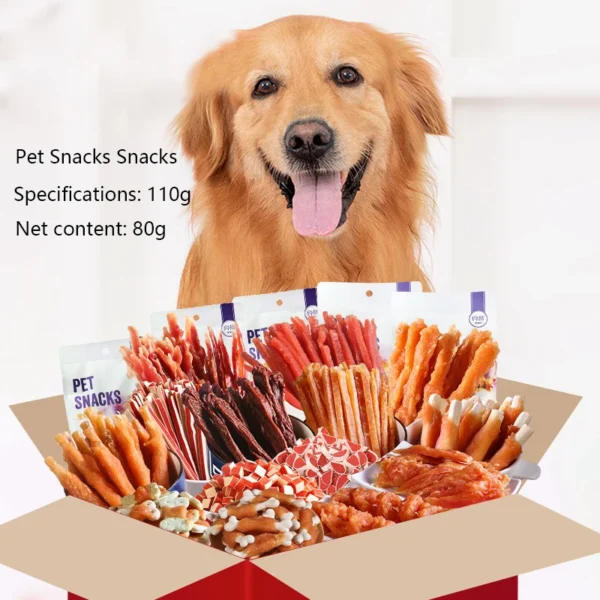 110g Dog Snacks – Bite-Resistant Chews for Training & Dental Care