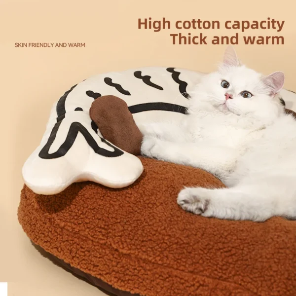 All-Season Pet Mat with Pillow – Soft, Comfortable Bed for Cats & Dogs, Universal Kennel Cushion