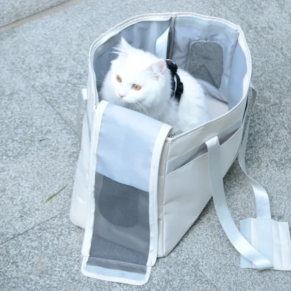 HOOPET Space Capsule Cat Backpack – Large-Capacity Travel Carrier for Cats, Portable Summer & Winter Pet Bag
