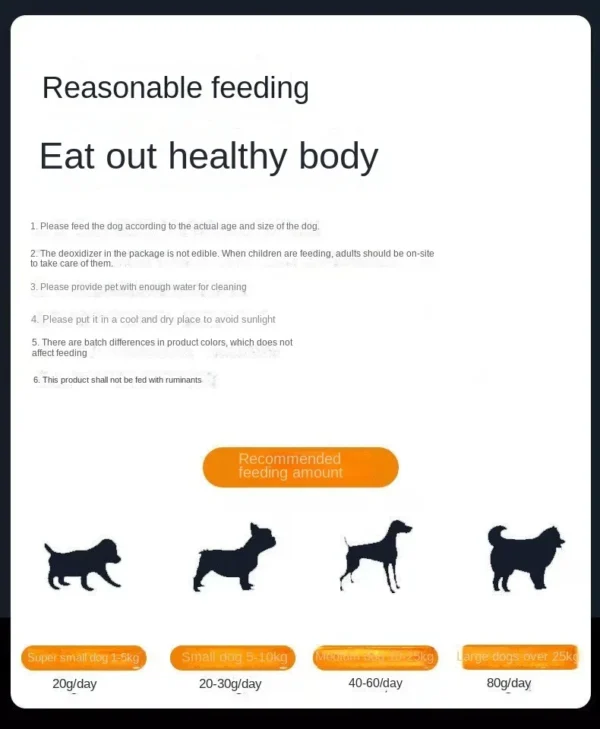 Dog Snacks – Beef Grains & Dried Meat Mix (435g)