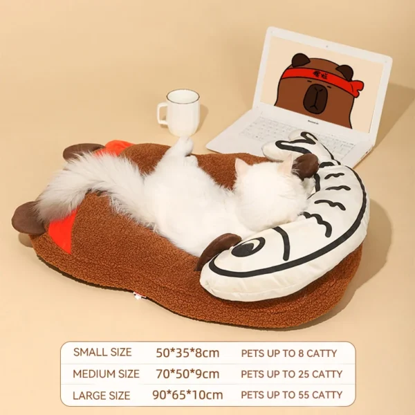 All-Season Pet Mat with Pillow – Soft, Comfortable Bed for Cats & Dogs, Universal Kennel Cushion
