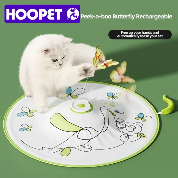 Interactive Rechargeable Cat Toy – Automatic Teaser with Chase, Hide & Seek Simulation Game