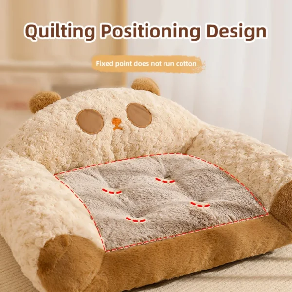 Modern Plush Pet Sofa Bed – Thick, Warm, and Cozy Kennel for Dogs and Cats | Luxury Indoor Sleeping Nest