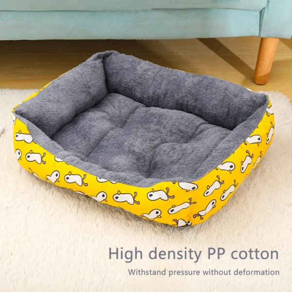 Soft Pet Bed for Cats & Dogs – Waterproof, Washable, Large Sizes