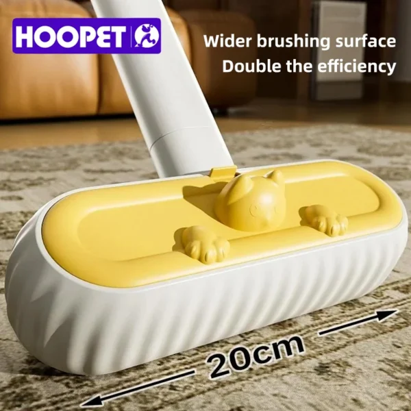 HOOPET Electrostatic Pet Hair Remover – XL Debris Chamber & 40cm Extendable Handle for Beds, Carpets, and Furniture