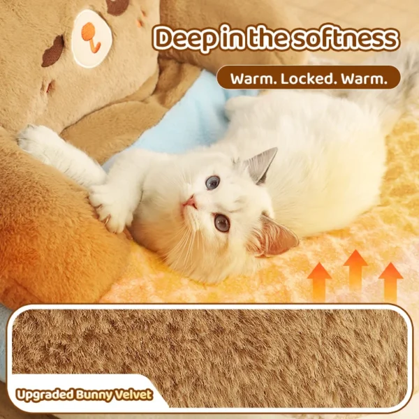 All-Season Warm Cat Bed – Cozy Pet Sofa & Kennel with Cushion for Cats and Small Dogs