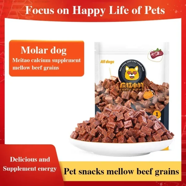 Beef & Egg Dog Snacks – Snowflake Grains with Meat Floss