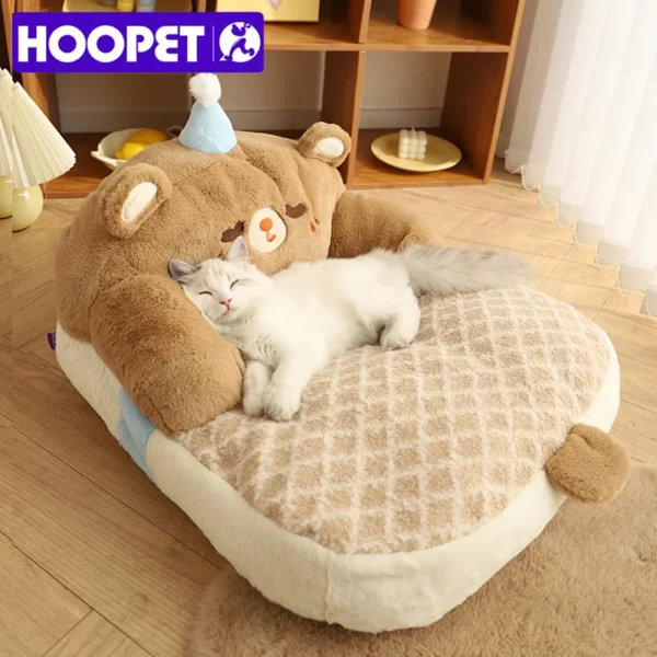 All-Season Warm Cat Bed – Cozy Pet Sofa & Kennel with Cushion for Cats and Small Dogs