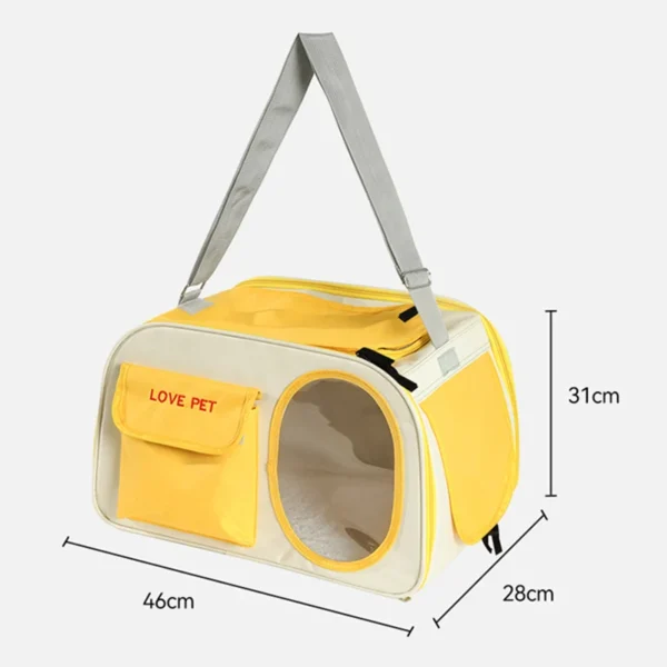 HOOPET Portable Cat Backpack Carrier – Breathable Capsule Design, Large Capacity Pet Travel Bag for Cats & Small Dogs