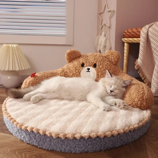 Durable Cat Bed & Pet Cushion – Removable Sleeping Mat for Small and Medium Dogs & Cats