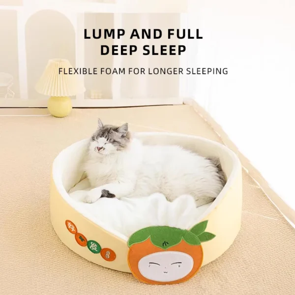 All-Season Large Cat Bed – Summer Cooling Nest, Kitten Sofa Kennel, Universal Pet Sleeping Mat
