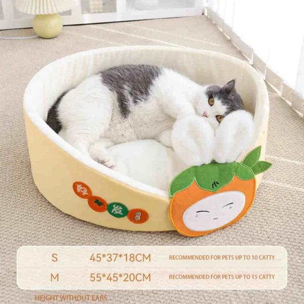 All-Season Large Cat Bed – Summer Cooling Nest, Kitten Sofa Kennel, Universal Pet Sleeping Mat